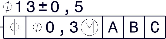 Positionstoleranz ISO 1101, Ortstoleranz geometrisch, Toleranzindikator Symbolfeld Position, Bezugsfelder primär sekundär tertiär, Maximum Material Bedingung MMB, ISO GPS Zeichnung, Bonus-Toleranz, Bezugssystem technische Zeichnung, funktionsgerechte Tolerierung.